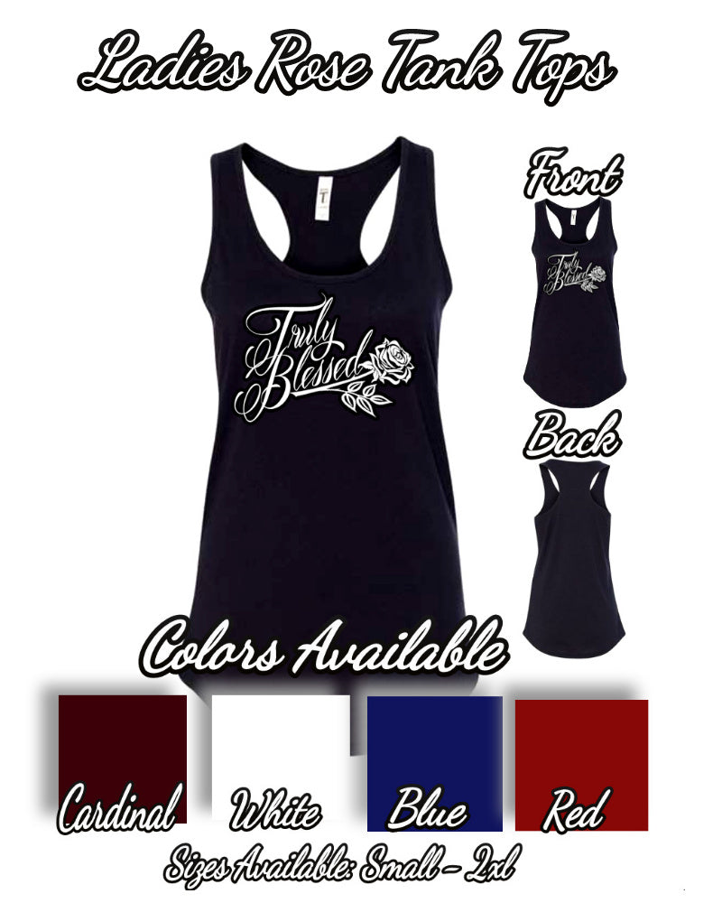 Ladies Rose Razorback Tank Tops