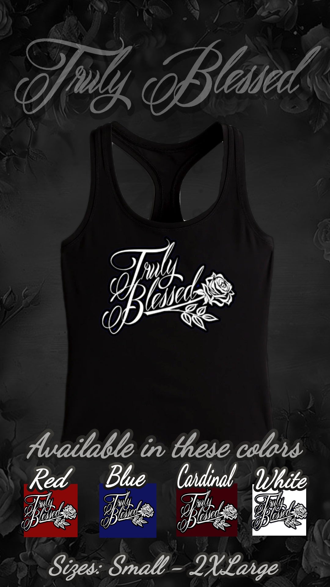 Ladies Rose Razorback Tank Tops