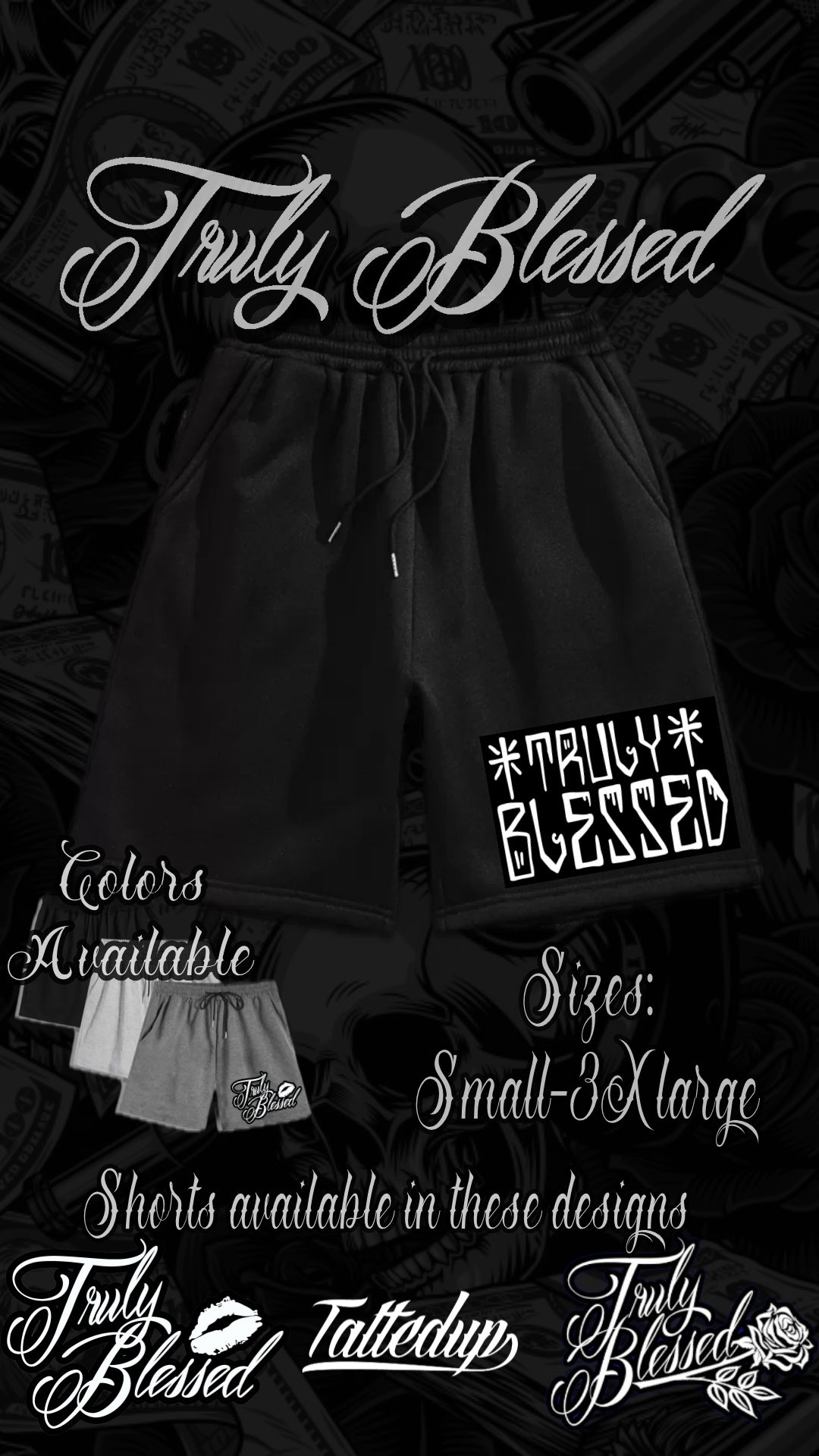 Truly Blessed G style Sweat Shorts